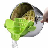 Innovative Liquid Strainer that Clips On and Stays On